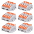 thumbnail image 2 of Conectores de cable compactos, 6 piezas, conectores de cable compactos, terminales de conexión rápida, bloques de conectores eléctricos diseñados a medida, 2 of 8