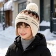 thumbnail image 2 of Enyan Kids Boys Girls Winter Knit Hats Fleece Lining Skiing Caps with Warm Ear Flap, 2 of 4