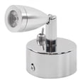 thumbnail image 4 of 12V 3W LED Small Spotlight Warm White Swivel Reading Lamp Interior Lighting for RV Yacht Camper Trailer Hotel Rooms, 4 of 14