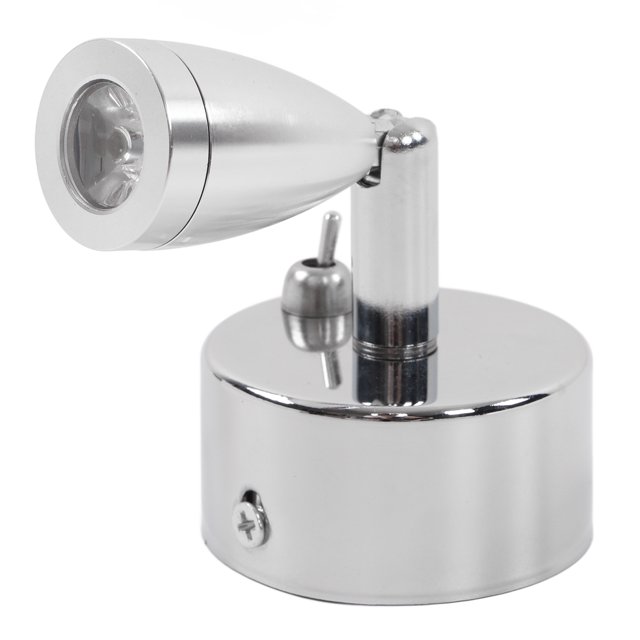 Aplique de pared pequeño, luz de lectura giratoria LED de 12 V y 3 W para RV, iluminación interior multifuncional