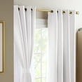 thumbnail image 3 of TOWN & COUNTRY LUXE Oslo Double Layer Indoor Curtains, Room Darkening and Sheer, Grommet Top, Energy Efficient, 2-Pack Set, 52"x96", White, 3 of 12