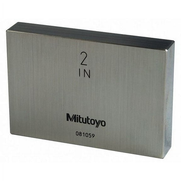 Mitutoyo Gage Block,2" L,3/8" H,Steel,ASME AS-1 611202-541