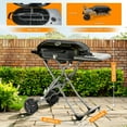 thumbnail image 5 of Portable Propane Gas Grill,15000 BTUS BBQ Grill with 348 SQ Inch Large Cooking Areas,Sturdy Quick-Fold Legs,Portable & Foldable Gas Grill for Outdoor Camping/Tailgating/Picnic,Orange, 5 of 7