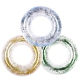 thumbnail image 1 of 3pcs Pool Rings for Kids Summer Fun Inflatable Glitter Swim Rings Outdoor Pool Beach Party, 1 of 5