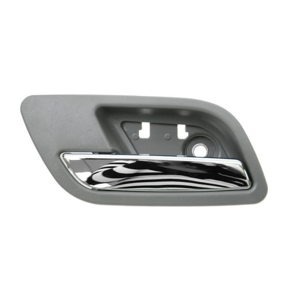 TRQ Dark Gray & Chrome Rear Inside Interior Door Handle Driver LH for Chevy GMC DHA49549
