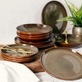 thumbnail image 4 of Gibson Elite Edwina Reactive Stoneware Dinner Bowls, Set of Four, Durable and Microwave Safe, 4 of 6