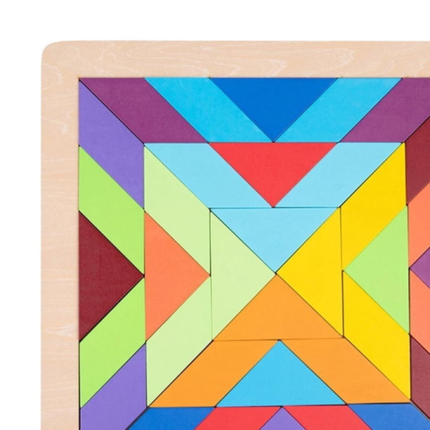 Puzzle Tangram De Estrella De 6 Piezas Con 60 Desafíos IQ, Juego De Lógica Y Geometría Montessori Para Niños Y Adultos, Portátil Y Con Instrucciones