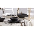 thumbnail image 4 of Oneida 365 Ridge Black 12 Piece Dinnerware Set, 4 of 8