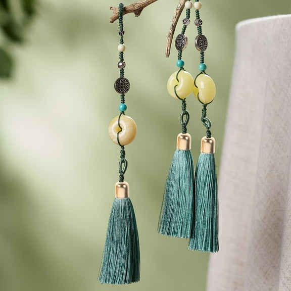 Luxshiny 250PCS Cord Crimp Ends Tassel End Metal Golden Jewelry Design DIY Supplies