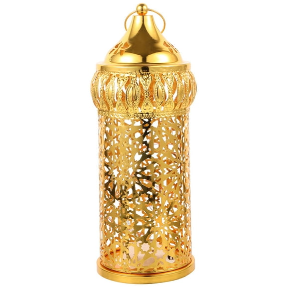 RENACLIPY Vintage Golden Lantern for Home Decor, Table Centerpiece, Indoor Outdoor Lighting