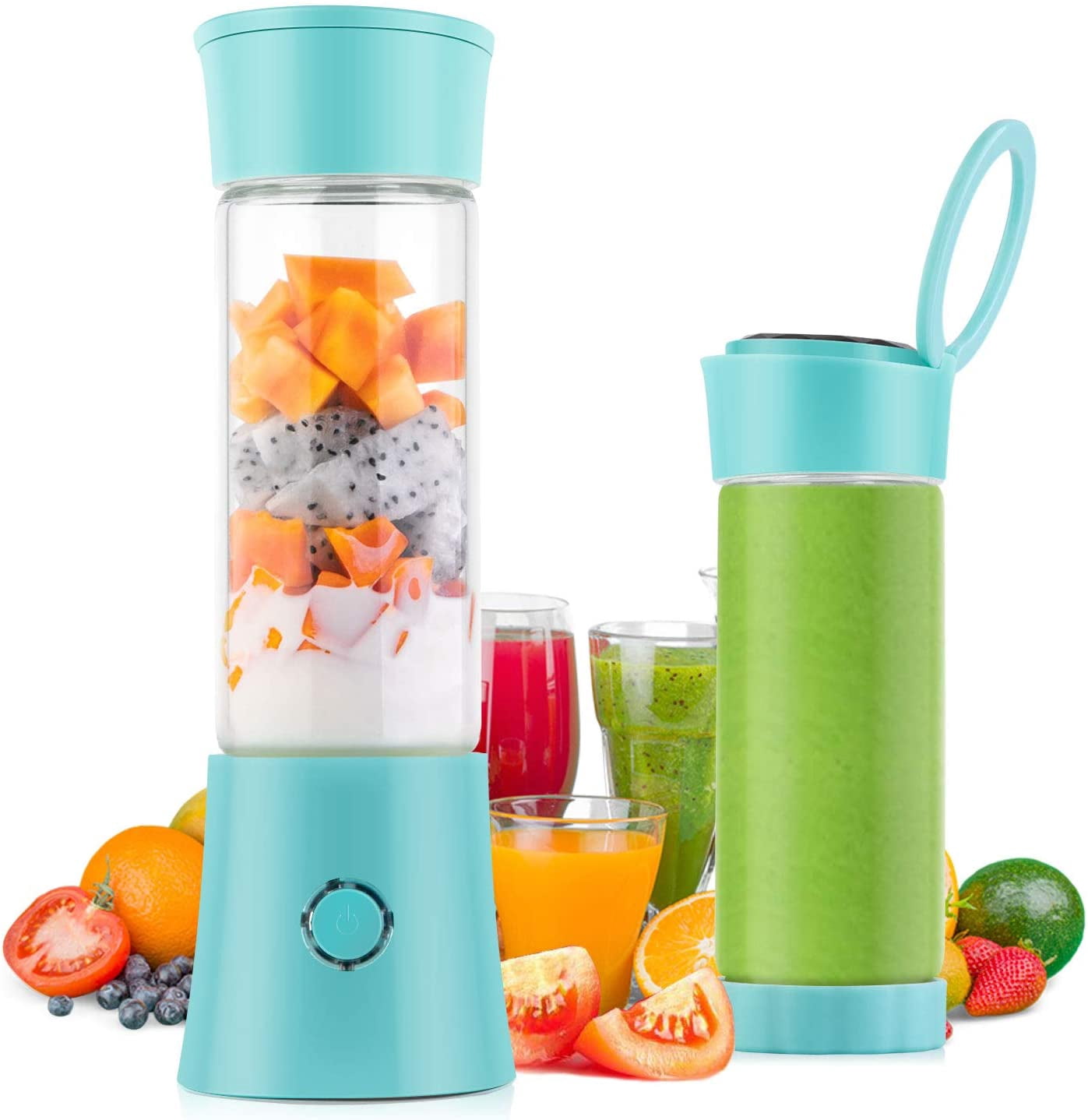 Mixeur Portable USB Rechargeable - 400 Ml, 10 Lames Inox, Nettoyage Automatique | Pour Smoothies, Jus, Voyages - 12