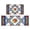 Pioneer Flower Floral-1, variant on Pioneer Flower Floral Print Pattern Kitchen Rugs Sets Of 2, Anti Fatigue Non Slip Washable Floor Mats for Kitchen Sink Laundry, 17X30 Inch 17X47 Inch