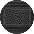 thumbnail image 1 of Ahgly Company Indoor Round Abstract Gray Contemporary Area Rugs, 6' Round, 1 of 1