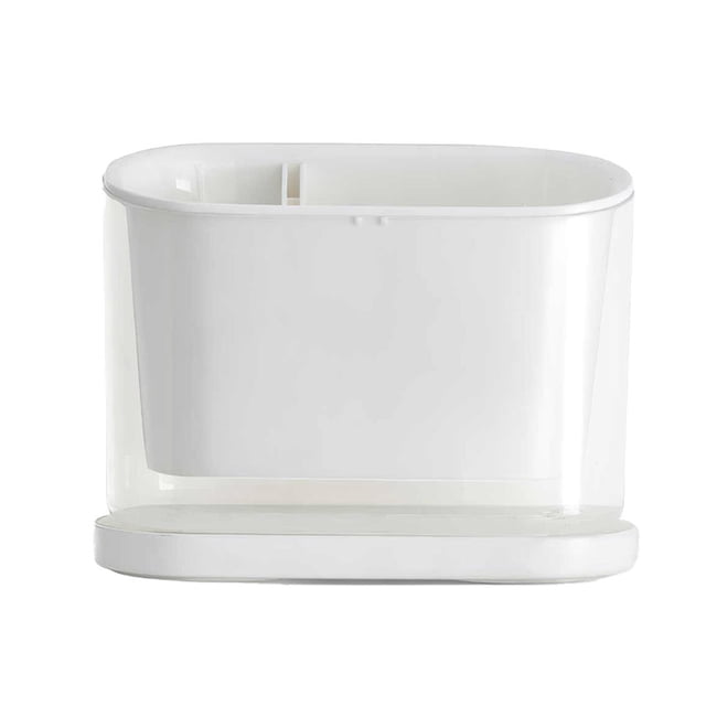 Yuarrent Soporte para cubiertos de 3 compartimentos con bandeja de drenaje, organizador de secado de utensilios desmontable, soporte para cubiertos de Cocina y Comedor No.1 Yuarrent HA027602-01