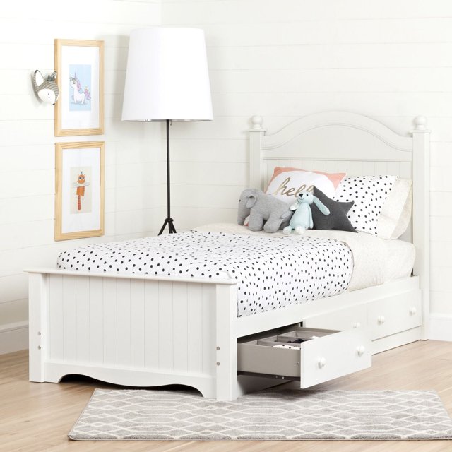 South Shore Savannah Twin Bed Set with 3 Drawers (39'')