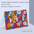 thumbnail image 3 of Yayeee Toggle Light Switch Wall Plate 2-Gang 4.56"x4.48" Decorative Outlet Cover, Red Whimsical Floral, 3 of 7