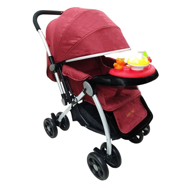 Carriola con Asa Reversible BabyTek Honguito HD Rojo