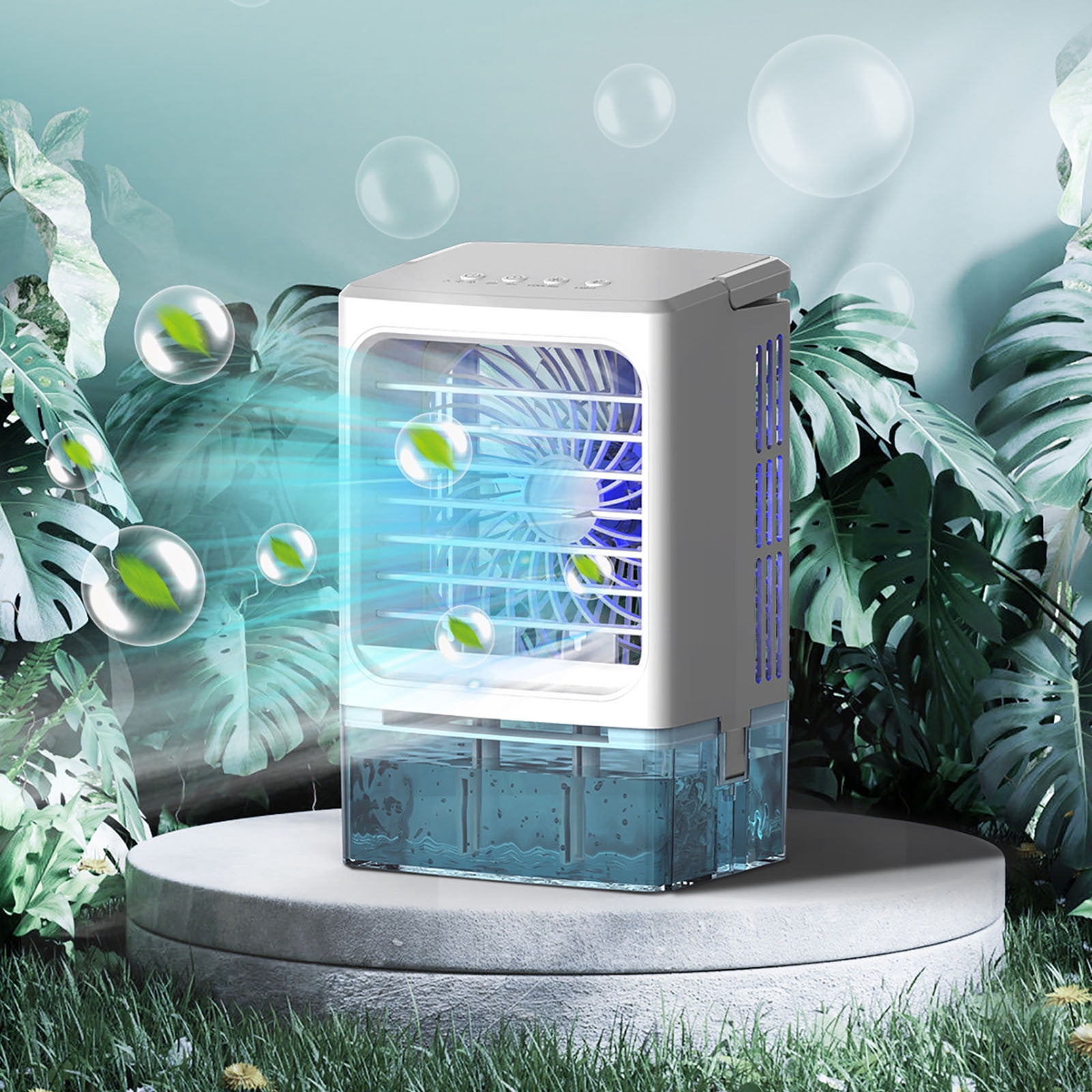 Chanana Portable Air Conditioners, 3 Wind Speed with Icy Mist Mode Portable AC Unit, 900ML Tank Evaporative Air Cooler Fan Blow Cold Air, Mini Cooling Fan with Timer for Bedroom Office