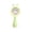 Green, variant on Cute Rabbit Ear Rainbow Led Ring Handheld Mini Fan 3 Adjustable Speeds Rotatable Dual Use Handheld & Desktop Usb Recharge Pocket Portable Cooling Fan For Picnic Beach Shopping