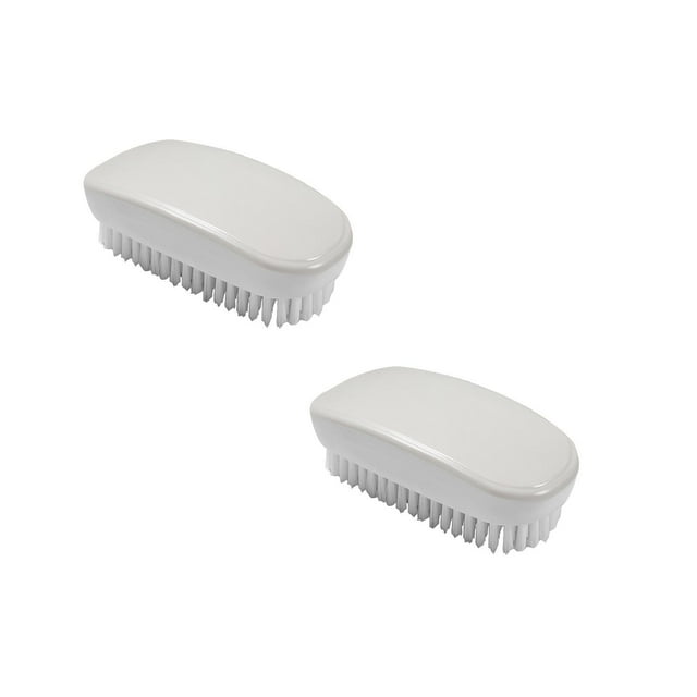 Oleegame 2PC Cleaning Brush Macaron Color Scheme Washing Tool Wash Brush Shoe Scrubber Cleaning Cleaner White