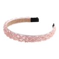 thumbnail image 4 of UJNDER Women's Elegant Rhinestone Fashion Hair Accessory Stylish Comfortable Headband Headbands for Women,Pink_001,One Size, 4 of 5