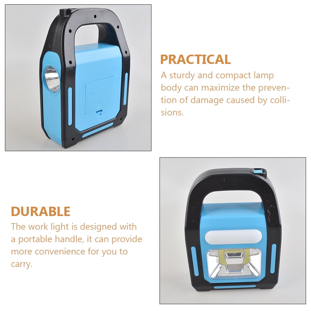 Camping Lights Portable Work Lantern Lamparas De Mano Recargables Torch Solar Powered Rechargeable Rainproof USB Rubber