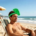 thumbnail image 4 of Printed Foot Shaped Sun Visor Hat with Adjustable Strap, Lightweight Plastic and Fabric Sun Protection for Beach Pool Outdoor, 1 Pack, 4 of 6