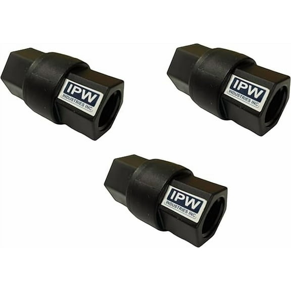 IPW Industries Inc- (6850090) 685 Series PVC NSF Check Valve ; 1/2"FNPT x 1/2"FNPT Buna - Pack of 3 - SMC