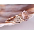 thumbnail image 4 of HeartsAndYou 2.1ct Natural Peach Morganite Stylish Floral Engagement Ring 14k SOLID Rose Gold, 4 of 8