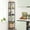 Black, variant on Yoobure Corner Shelf Stand, 5-Tier Corner Shelves, 65" Wall Corner Bookshelf, Display Shelf Tall Shelf Plant Stand for Bedroom, Bathroom, Living Room, Berry Brown