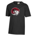 thumbnail image 2 of Youth  Black Winston-Salem State Rams Logo Comfort Wash T-Shirt, 2 of 3