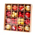 thumbnail image 2 of Bolas de Navidad colgantes inastillables colgantes decorativos coloridos adornos conjunto caja para vacaciones boda hogar año Nuevo decoración , estilo b Gloria Colgantes Bolas, 2 of 9