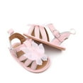 thumbnail image 6 of Xfvqtps Baby Girls Walking Shoes Hollowing Out Flower Butterfly Princess Sweet Soft Sole PU Infant Sandals Summer New Baby Sandals Rubber Sole Non Slip Baby Slippers Toddler Shoes Pink, 6 of 7
