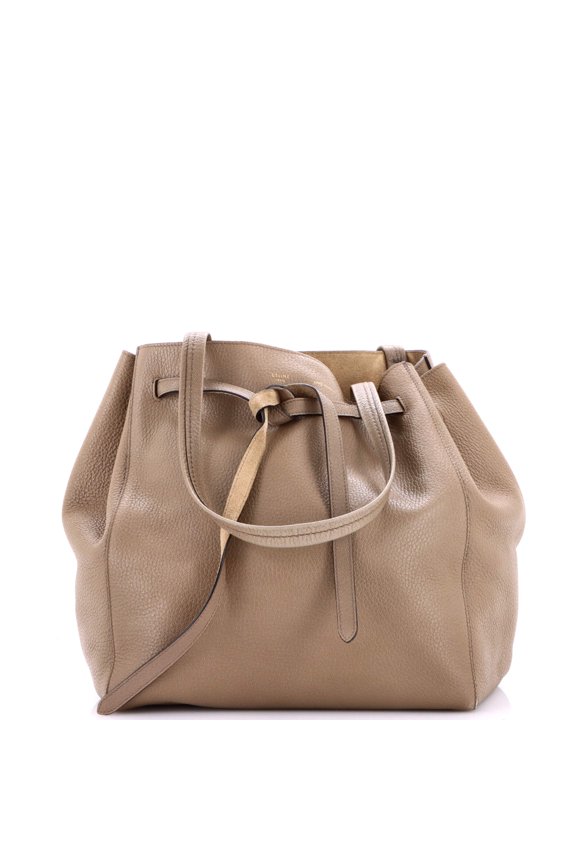 Pre-Owned Phantom Tie Cabas Tote Leather Medium By Rebag