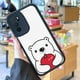 thumbnail image 2 of Proteja su iPhone con estilo con nuestra funda minimalista y flexible de goma TPU para teléfono, que presenta un elegante diseño con estampado de dibujos animados., 2 of 4