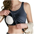 thumbnail image 3 of Womens Camisole Tank Tops Daily Camisole Tops for Women Spaghetti Strap Casual Tank Top with Built-in Bra Summer Sleeveless Tunic Blouses Tees Workout Yoga Cami Shirts New Blue XXL, 3 of 7