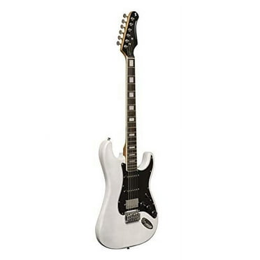 Stagg 6 String Solid-Body Electric Guitar, Right, White Blond, Full (SES-60 WHB)