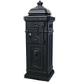 thumbnail image 5 of Mailboxs Mailboxes Residential The Court Large-Capacity Letter Box, Garden Floor Safety Mailbox, Outdoor Rainproof Postbox Statue ,black, 5 of 14