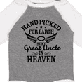 thumbnail image 4 of Inktastic Handpicked for Earth by My Great Uncle in Heaven Boys or Girls Long Sleeve Baby Bodysuit, 4 of 5