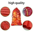 thumbnail image 7 of 8 Pcs Large Mesh Storage Produce Bags MODANU Reusable Vegetable Storage Bags Sacks 23'' x 35'' Holds up to 60 Lbs Vegetable Storage Bags, Red, 7 of 7