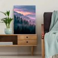 thumbnail image 5 of Misty Forest Sunset Landscape Canvas Wall Art, Calm Woodland Print for Living Room, Bedroom, Office and Home Decor, 5 of 8
