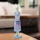 thumbnail image 1 of Figura de conejo de resina, decoración de conejo de Pascua, artesanías, adorable estatua decorativa de hecha a mano, adorno de escritorio para oficina elegante, 1 of 9