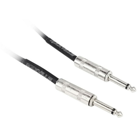 Rockville RCGT1.5B 1.5  1/4   TS to 1/4   TS Guitar/Unbalanced Signal Cable price history on PriceWatchPro