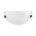 thumbnail image 2 of Livex Lighting Oasis Bronze 1-Light Wall Sconce White Finish, 2 of 4