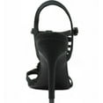 thumbnail image 2 of Charles David Radical Black High Heel Open Toe Shoes Fringe Ankle Strap Sandals (Black, 9), 2 of 5