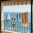 thumbnail image 5 of JJKBVCLO Functional Windproof Sock Clip Clothesline With 10 Clips Portable Folding Sock Rack Underwear Clothesline Rack Balcony Travel Versatile Slip Clothes Clip, 5 of 5