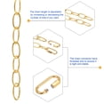 thumbnail image 4 of Unique Bargains 3mm Thick 1m Long Chain Connectors Pendant Light Fixture Chains Gold 1 Set, 4 of 5