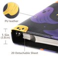 thumbnail image 3 of FORMRS 3 Ring Photo Album 4"x6" Self Adhesive Large Capacity PU Leather Cover, Halloween Colorful Ghosts, 3 of 8