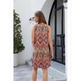 thumbnail image 3 of V Neck Sleeveless Sundresses Geometric Flower XL, 3 of 5