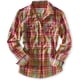 thumbnail image 1 of Aeropostale - Camisa con botones a cuadros para mujer, multicolor, pequeña Aeropostale  Camisa con botones, 1 of 1